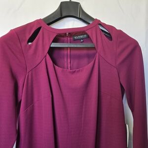 Eloquii Magenta Long Sleeve Dress